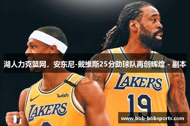湖人力克篮网，安东尼-戴维斯25分助球队再创辉煌 - 副本